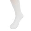 Pair of Silicone Moisturizing Socks White Ankle Length Dry Cracked Feet Hydrating Spa Socks for Women Men L