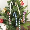 6pcs/box Cute Christmas Tree Decoration Hanging Candy Hook Ornaments Candy Canes Decoration  Holiday