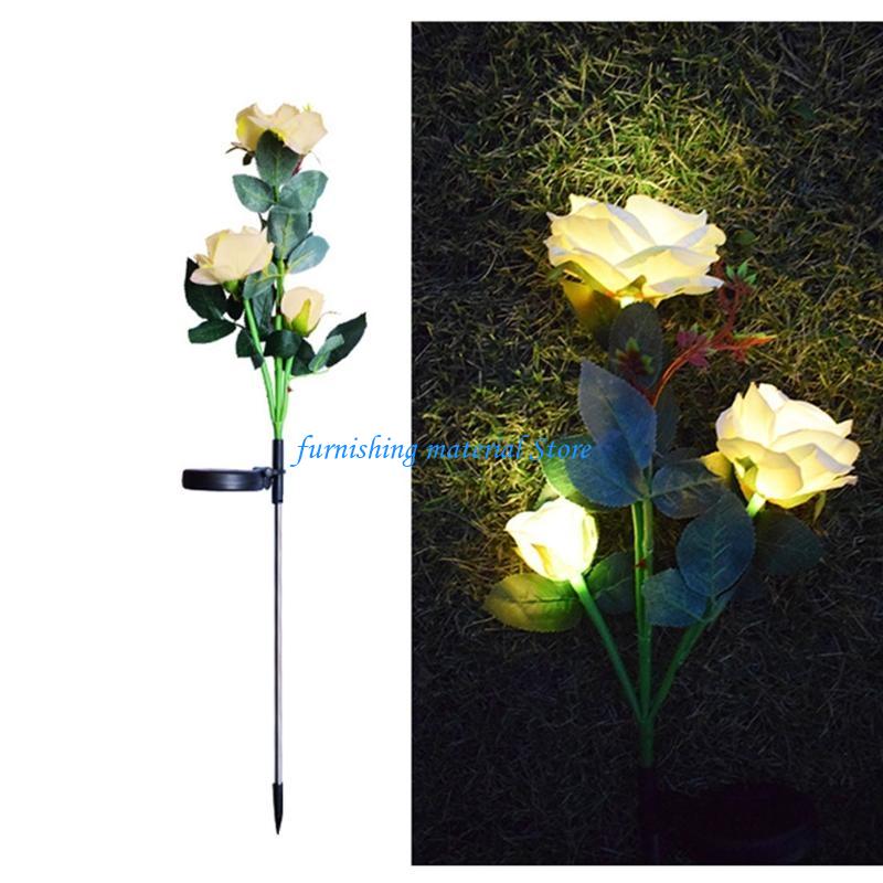 Y5GD Solar Outdoor Garden Lights 1 PC Waterproof LED Flower Stake Lights Solar Lights