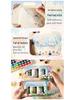 ZABC Landscape Series Adhesive Tape Set: DIY Journal Decoration, 2 Styles, 4 Rolls Included.