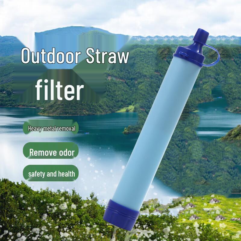 Portable Outdoor Survival Water Filter Straw Kit