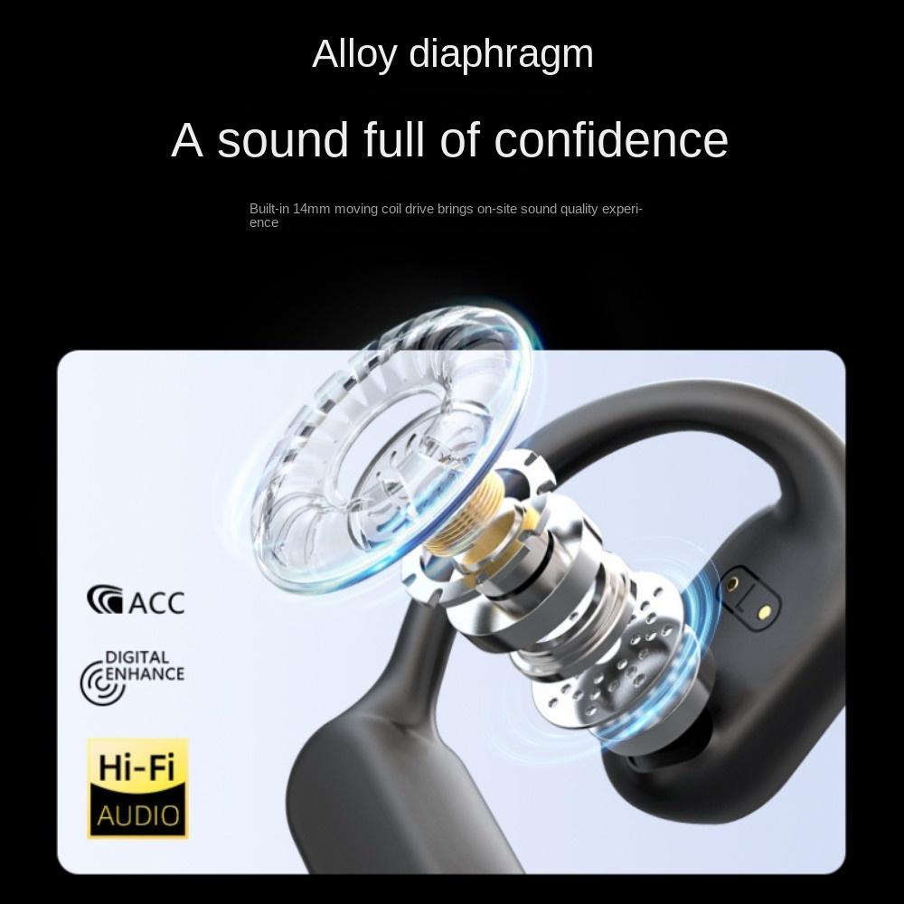 Bluetooth headset typu zavěšení na ucho s vedením vzduchu nevkládané do ucha bezdrátové sportovní headset s kostním vedením pro obě uši