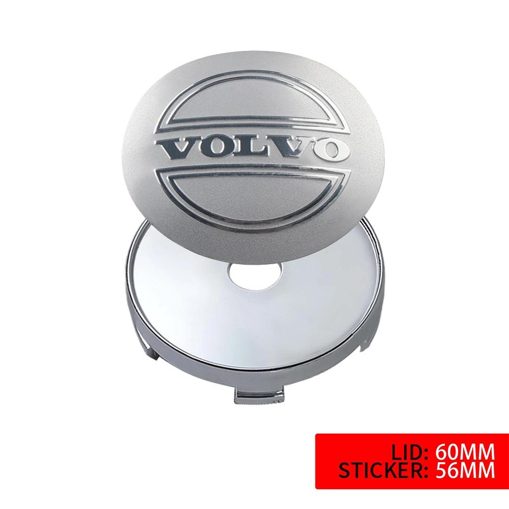 Set 4 buc. Autocolante Accesorii Capac Central Jantă Mașină 56/60mm Pentru Volvo Rdesign XC60 XC90 V40 V50 V60 T6 AWD Xc70 S60 S80 S90 V70 V90