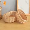 Handwoven Rattan Fruit Tray For Home Use Natural Materials Large Capacity Easy to Clean for Kitchen or Dining Room