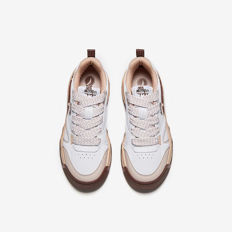 Anta Comfortable Versatile Non-Slip Durable Low-Top Kids Skate Shoes Kids Sneakers White Gray A22448001-3