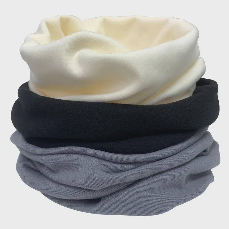 Unisex fleecový šátek: Útulný, lehký nákrčník pro všechna roční období, jednobarevný, větruodolný, ideální pro cyklistiku.