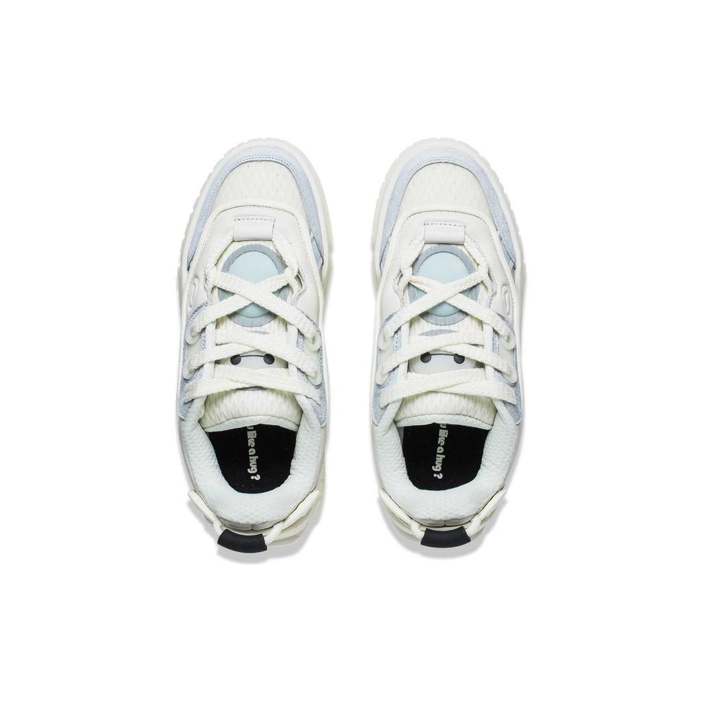 Li Ning Disney X  001 Unblock Non-Slip Durable Low-Top Skate Shoes Men Sneaker White Blue AGCT091-1