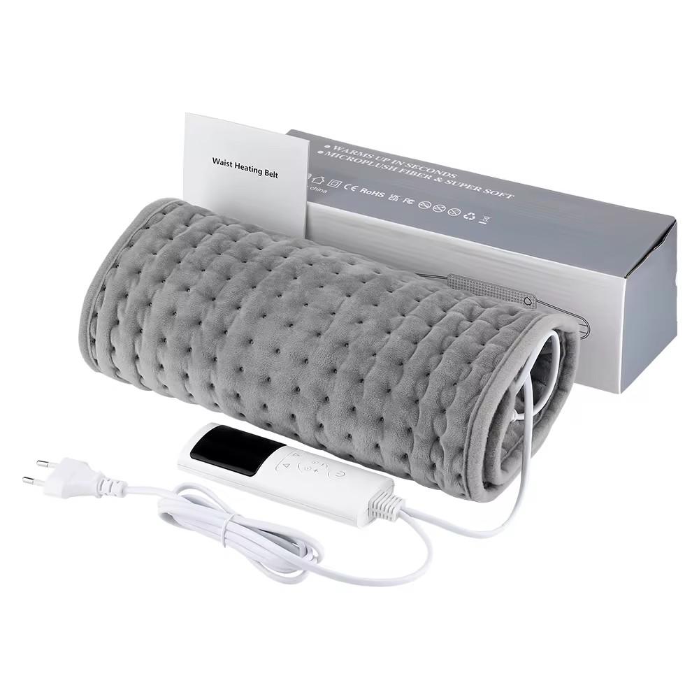 Electric Heating Pad Waist Heated Pad LCD Controller Soft Touch Machine Washable Back Belly Warm Cushion Waist Belt
