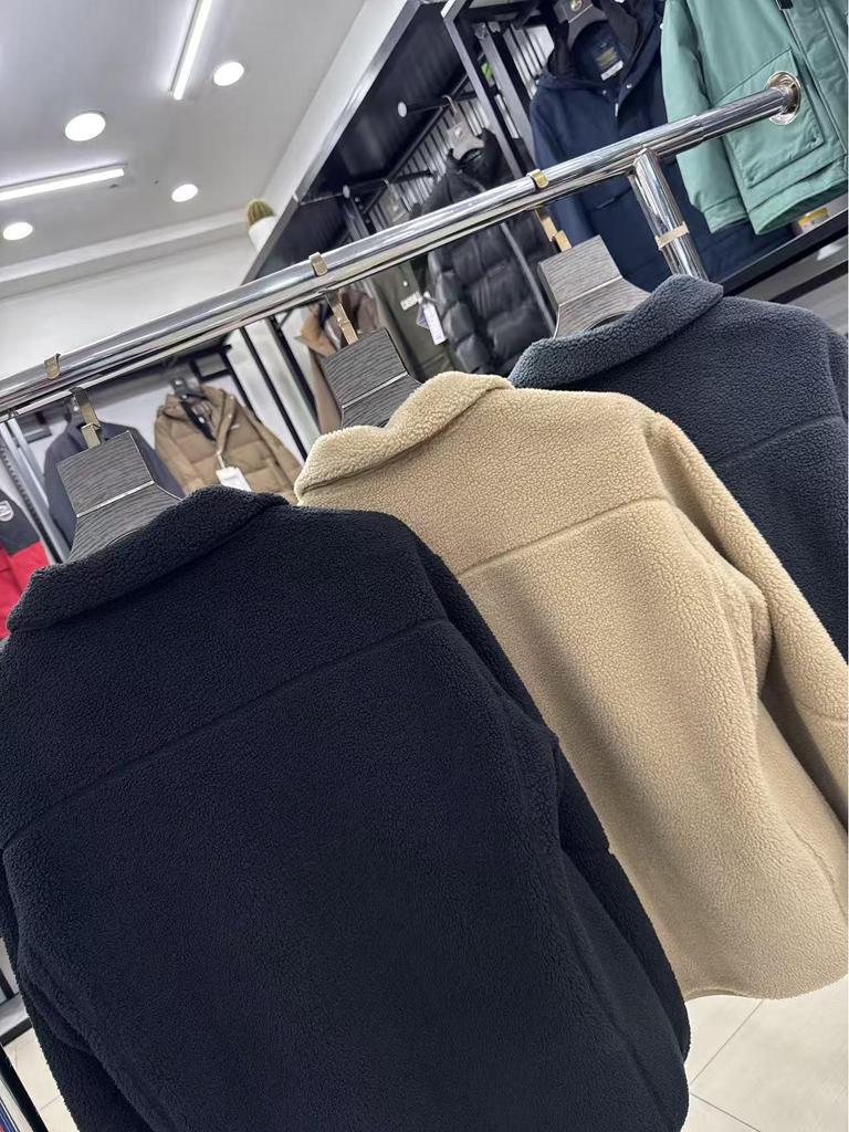 Sea Cut Double-Sided Warm Fleece: Lambswool Stand Collar Jacket for Autumn/Winter - Men's Clearance 4Y501A