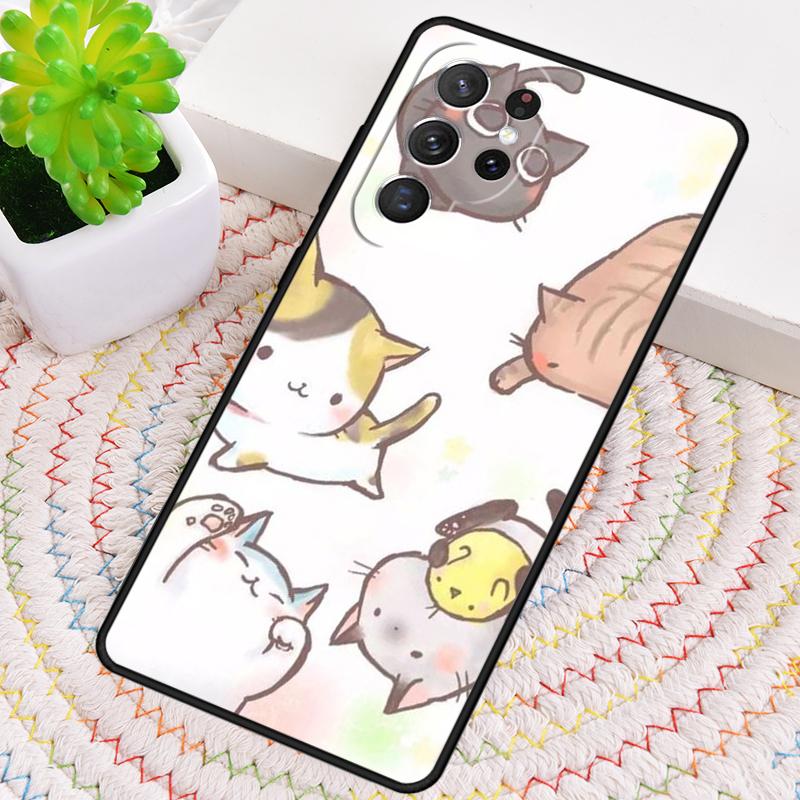 Cute Cat Phone Case for Samsung Galaxy note 10 pro S26 Ultra S23 S24 FE S25 S21 S22 PLUS shockproof Cove