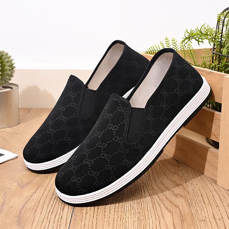 Old Beijing cloth shoes, wormwood deodorant men and women, casual and light feet, non-slip and wear-resistant soft soles, deodorant rubber cloth shoes