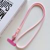 Personalize Trend Solid Color Mobile Phone Lanyard Diagonal Span Crossbody Long Rope Shoulder Strap Rope Necklace 