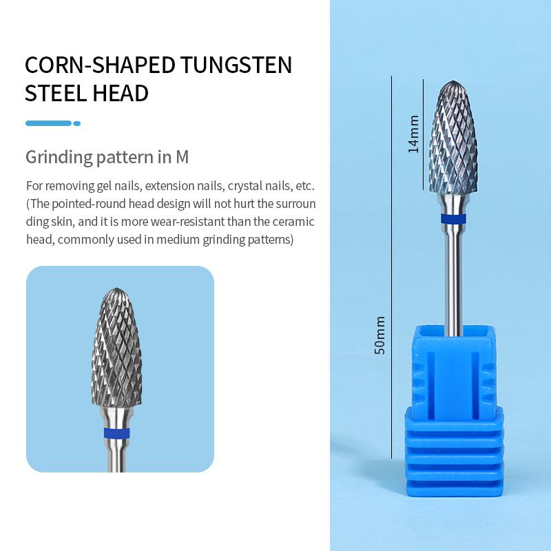 

Профессиональные фрезы для ногтей из карбида вольфрама, набор фрез для удаления геля, шлифовальные головки для типсов, маникюрный токарный станок, клубнички