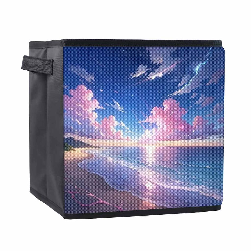 The Beautiful Sea 5D Diamond Painting Storage Basket Full Round Drill Mosaic Diamond Embroidery Cross Stitch Kits Home Decor Home Decor
