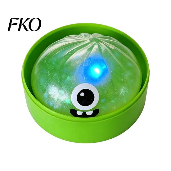 Sensory Fidget Toys Halloween Glitter Dumpling Squeeze Toy, Spooky Ghost Pumpkin with Steamer, Cute Travel Fidgets for Kids Slow Rising Bun