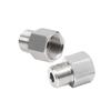 Pack Of 2 Steel NPT Threaded Adapters 3/8inch Female To 1/4inch Male Heavy Duty Pipe Fittings For Royal US Conversion