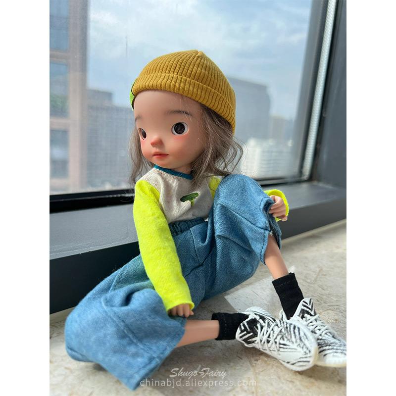 Shuga Fairy Miao 2 1/6 Bjd Doll Big Head And Small Limbs Cartoon Image Resin Movable Joint Doll