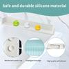 Kids Bath Toy Organizer, Tub Shelf Splash Guard, Extra Room Silicone Bathtub