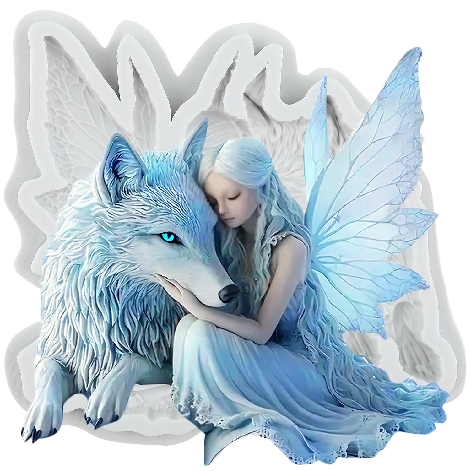 

Elf Silicone Mold Wolf Fondant Molds Cake Decorating Tools Cupcake Topper Candy Resin Clay Chocolate Gumpaste Mold серый