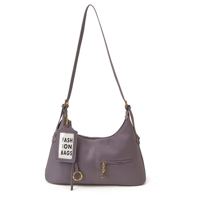 

Elegant Trendy Fashiable Large-capacity Tote Bag For Women 2026 Newest Casual Versatile Crossbody Underarms Bag фіолетовий