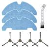 Mop Cloths And Side Brushes Kit For Lefant M330 Pro Vacuum Cleaner, Replacement Accessories With Nylon Bristles And Microfiber