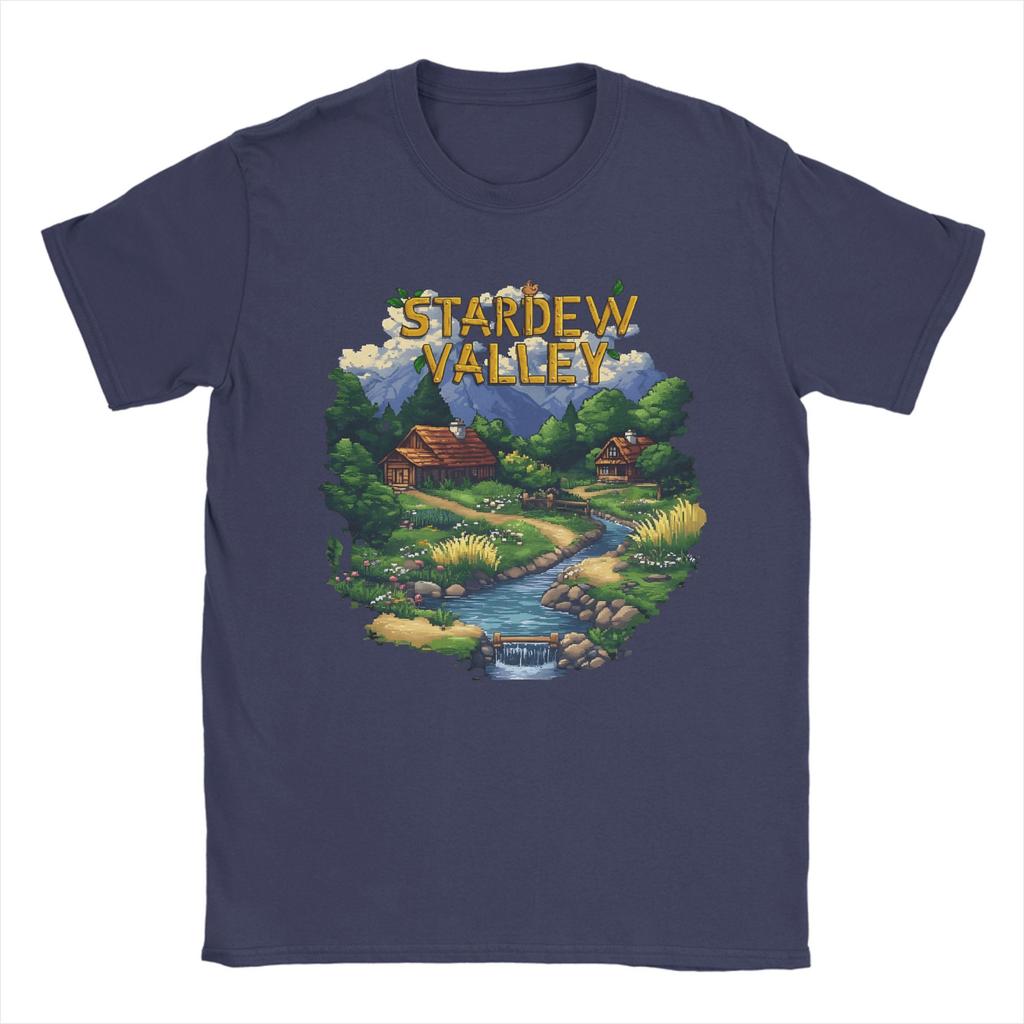 Game Stardew Valley T-Shirt Summer  Novelty T-Shirts Men Cotton Crew Neck Plus Size 5XL Tees Short Sleeve Streetwear Tshirt