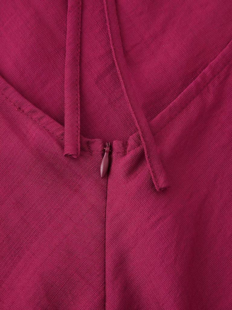 Rochie halter simplă de damă, stil european și american, primăvara 2025, bumbac-in subțire