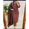 Women Indian Pakistani Kurta Pant Dupatta Set Party Wear Top Tunic Kurti Dress VF-1890