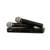 SHURE BLX288/PG58 Wireless Microphone System: BLX2/PGA58 Handheld Dynamic Microphone, BLX88 Receiver, Dual-Channel. For Singing, Vocals,