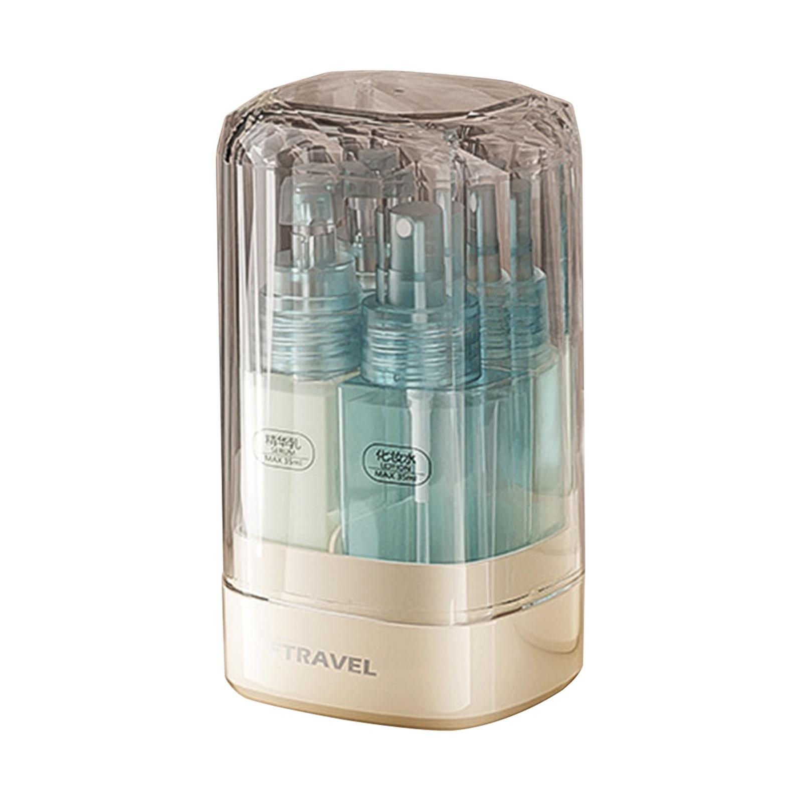 

Набор из 4 дорожных бутылочек с коробкой для хранения, дорожные принадлежности для крема для лица, лосьона для тела, шампуня, кондиционера для волос, геля для душа синий