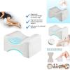 Memory Foam Knee Pillow For Side Sleepers With Ergonomic Design And Breathable Cover