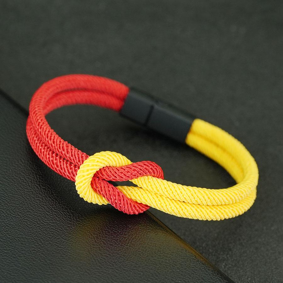 

5 Styles Men Rope Bracelet True Love Knot Charm Braslet A Grade 4mm Milan String Braclet Hiphop Street Leisure Hand Accessories