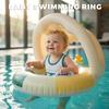 Baby Pool Float With Canopy, Infant Inflatable Swim Ring With Safety Handles, Toddler Water Float For Pool, Beach, Summer Outdoor Activities
