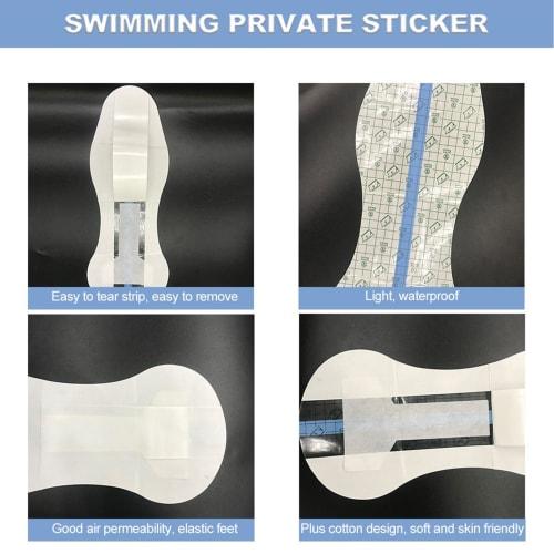 Bade-Slipeinlage, Wasserdichter Intimpflaster für Frauen, Transparente Periodeneinlage, Tragbare Schwimmbadeinlage, Wasserdichter Intimpflaster aus PU-Folie für heiße Quellen