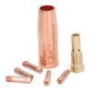 Mig Welding Gun Accessory Flux Core Gasless 0.8mm 0.031in Brass Nozzle Tips Kit Equipment for