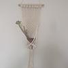 Braided Hanging Basket, Bohemian Wall Tapestry, Knotted Rope Tapestry, Plant Pot Holder Vase Basket for Living Room Nursery Decor