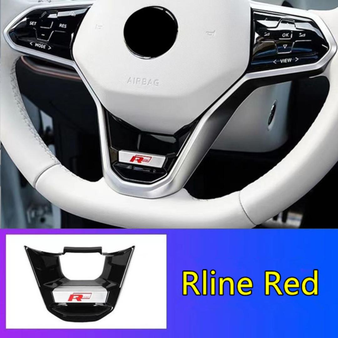 

Подходит для V/W New Arteon G/olf8 P/assat VARIANT TOUAREG T/iguan, логотип автомобиля на центральной консоли, креативная другая 3D наклейка Rline Red