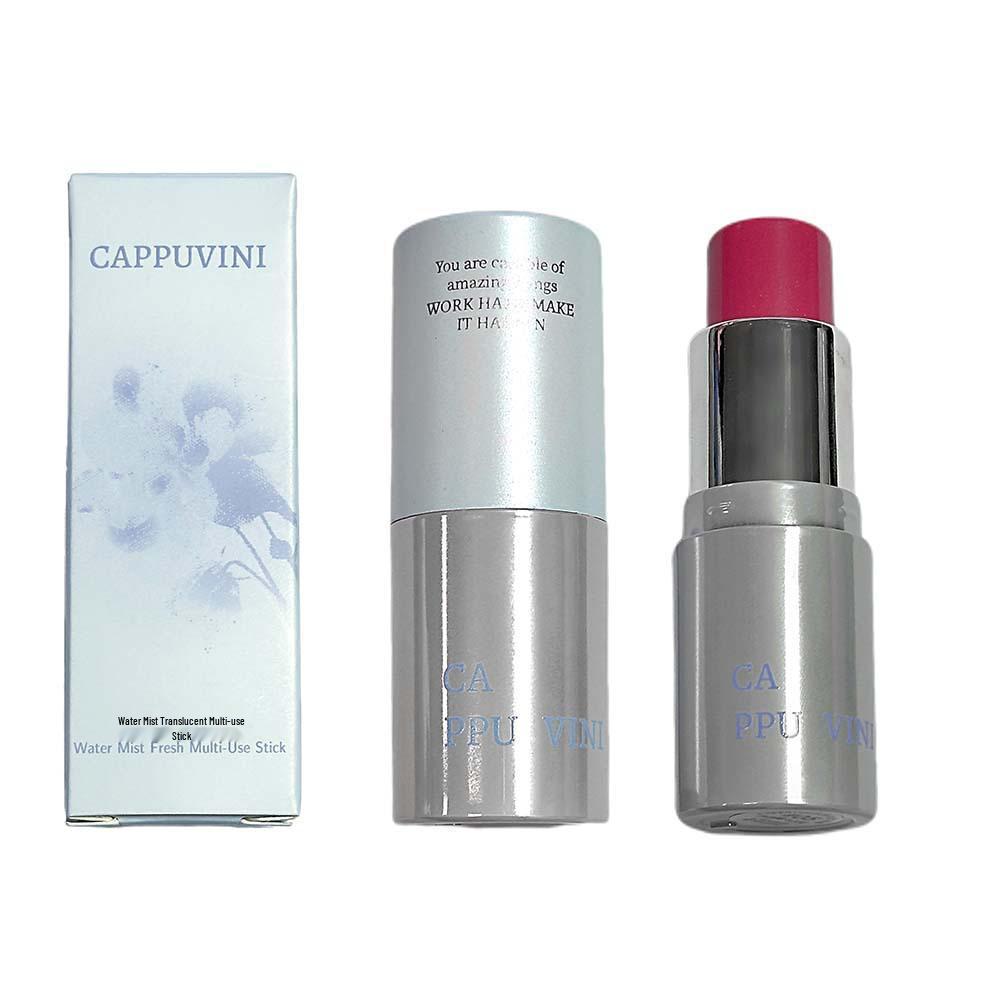 CAPPUVINI Multi-use Mist Stick: Gentle Whitening Korean Highlighter, Blush & Lipstick Combo.