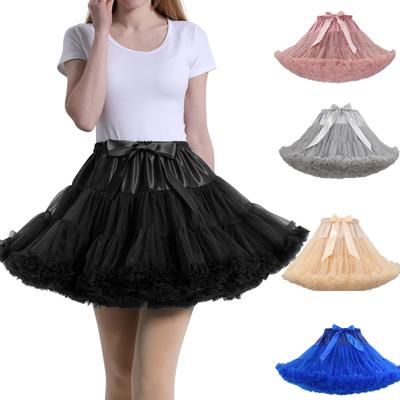 Damen Petticoat Unterrock Swing Prinzessin Rock Hippie Cosplay Niedlich Neu
