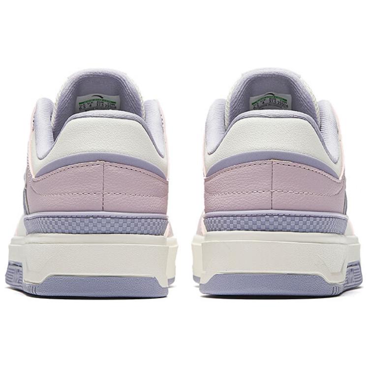 Anta Classic Comfortable Fashion Non-Slip Wear-Resistant Low-Top Skate Shoes Women sneaker White Purple Pink 122518010-4