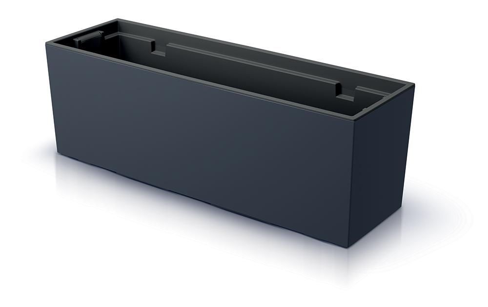 Urbi DUC600 elongated flowerpot with insert | Anthracite