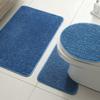 Bathroom Absorbent Foot Mats, Home Bathroom Floor Mats, Door Entry, Door Non-Slip Mats, Simple Three-Piece Set