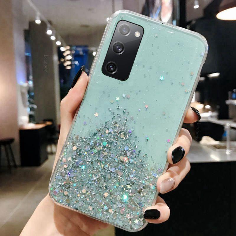 Luxury Bling Glitter Phone Case For Samsung A01 A21S A51 S20 FE A11 A31 Back cover for Galaxy S 20 A 11 31 21S 51 back cases