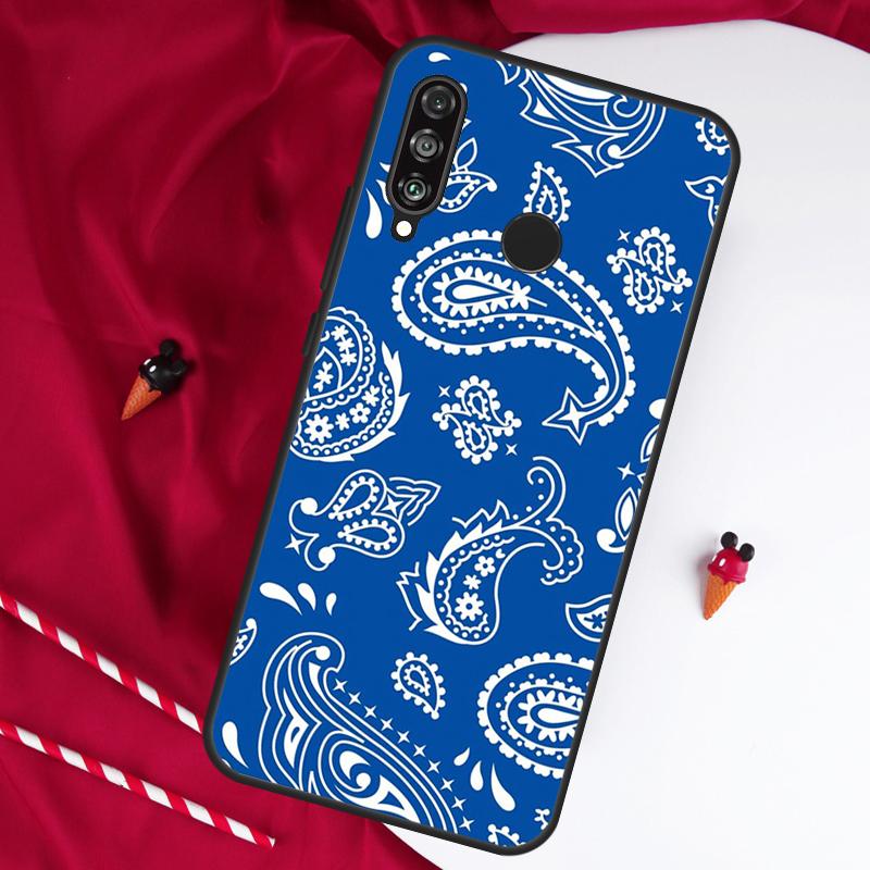 Royal Bandana Paisley For Huawei Nova 12s 11i 12i 7i 8i Y73 Y70 Y90 Y60 Y72 Y61 Y91 9 10 SE P30 Pro P40 Lite Case