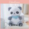 Charming Panda Plush Keychain Doll Fluffy Backpack Ornament Gift Idea