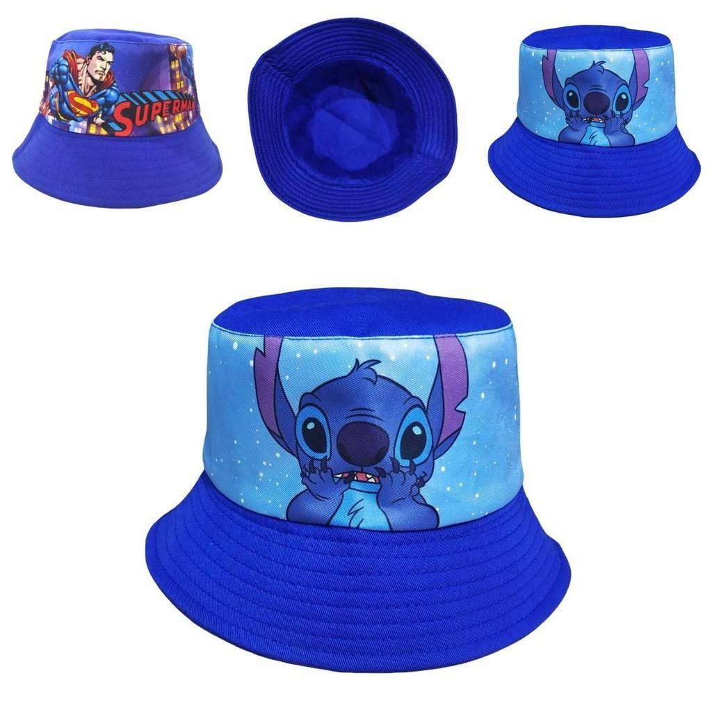 Cartoon Kids Fishing Hat With Sun Protection In Cars Stitch Spiderman And More!