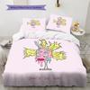 Rugrats  Pattern Bedding Quilt Set  Home Decoration  Gift (1 * Duvet Cover + 2 * Pillowcase  Without Core)