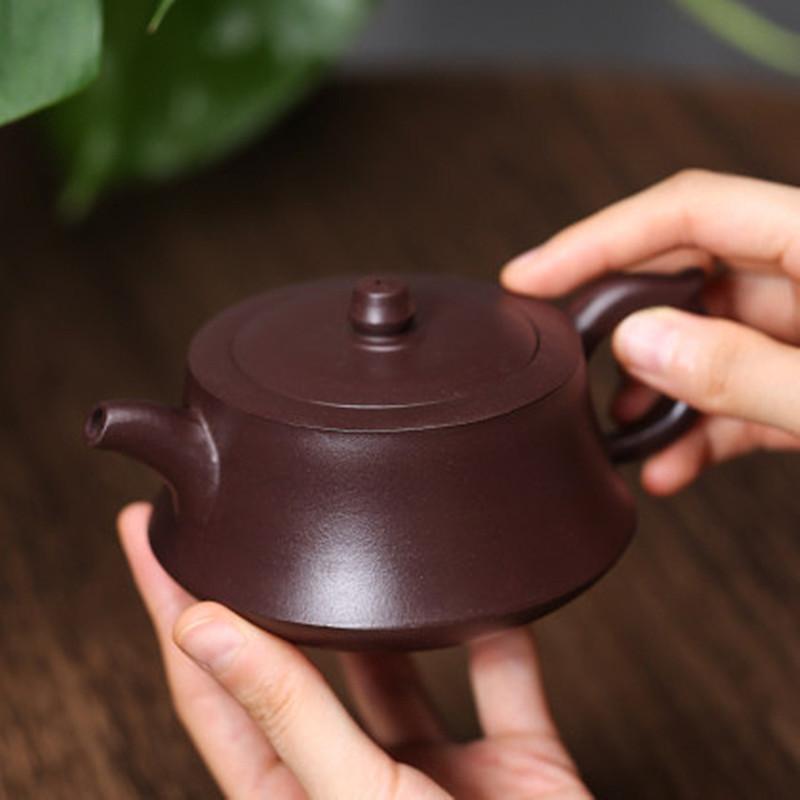 230ml Purple Clay Tea Pot Tradition Handmade Filter Kettle Home Beauty Tea Infuser Custom Raw Ore Zisha Tea Set
