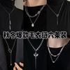 Lange Halskette Damen Neu High-End Leichter Luxus Nischenschmuck Pulloverkette Herbst- und Winterkleidung Accessoires Trend Doppellagig