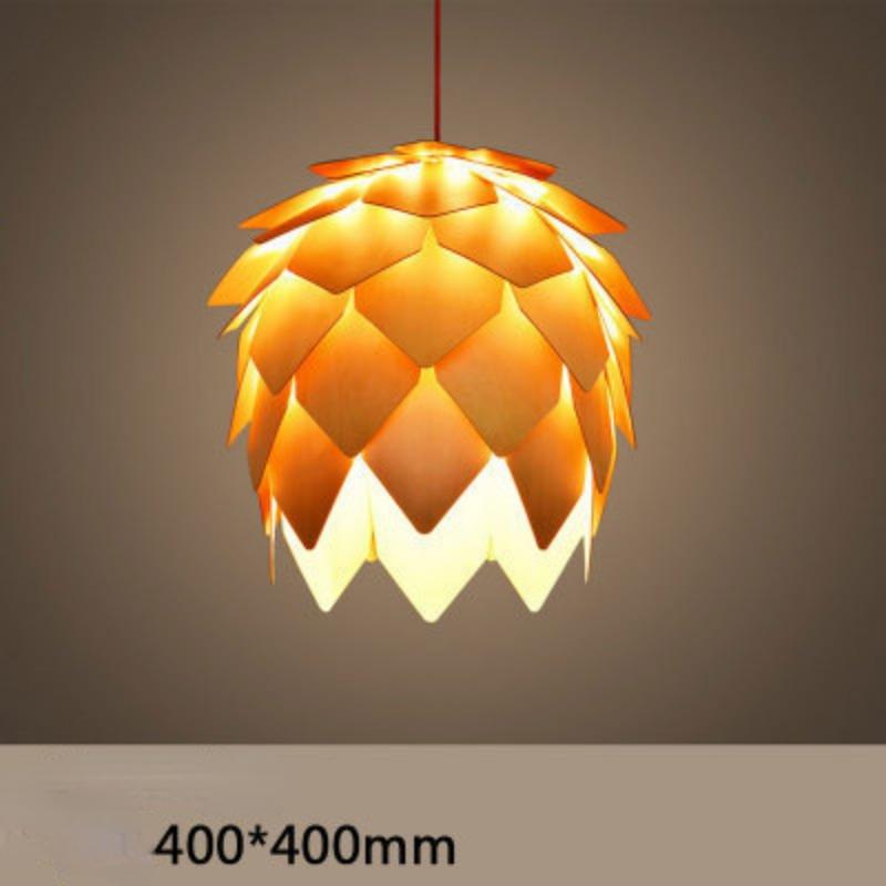Kreativní borová umělecká lampa Ložnice Studovna Jídelna Hotelový dřevěný lustr Ambiance